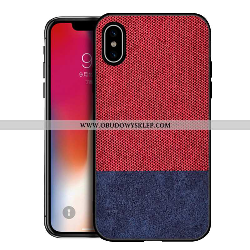 Futerał iPhone Xs Max Wzór Etui Nubuku, Pokrowce iPhone Xs Max Trendy Ochraniacz Szara