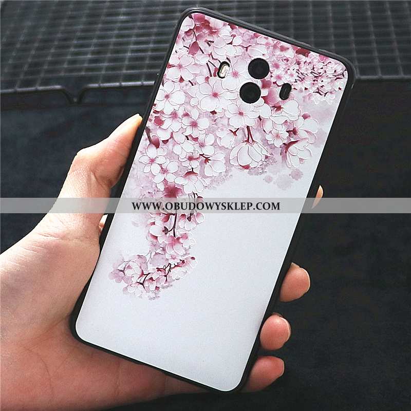 Obudowa Huawei Mate 10 Nubuku Relief Telefon Komórkowy, Etui Huawei Mate 10 Wiszące Ozdoby Zielone