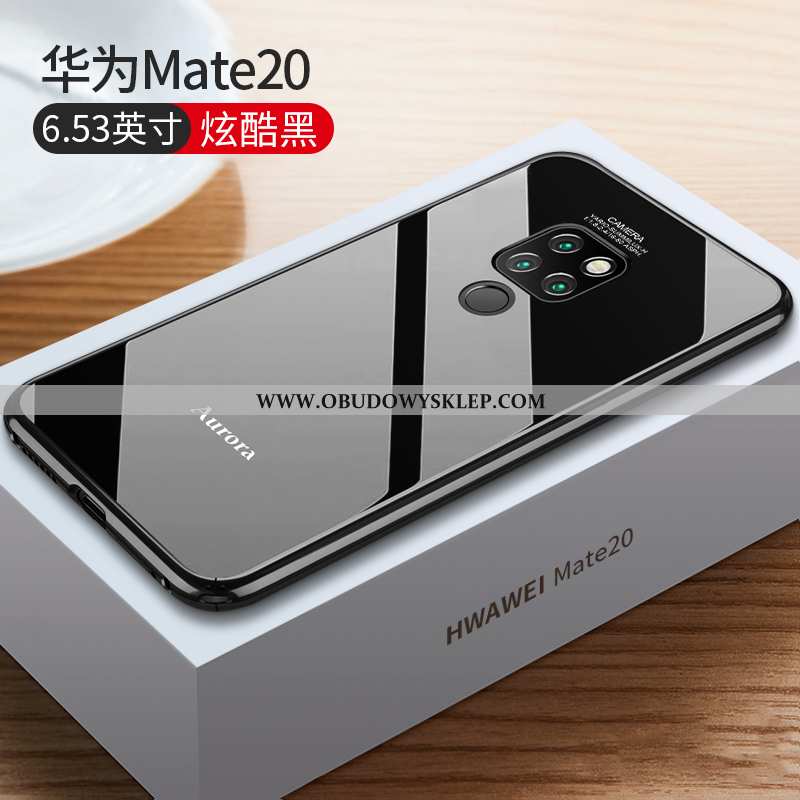 Obudowa Huawei Mate 20 Metal Telefon Komórkowy Etui, Etui Huawei Mate 20 Ochraniacz Czarny Czarna