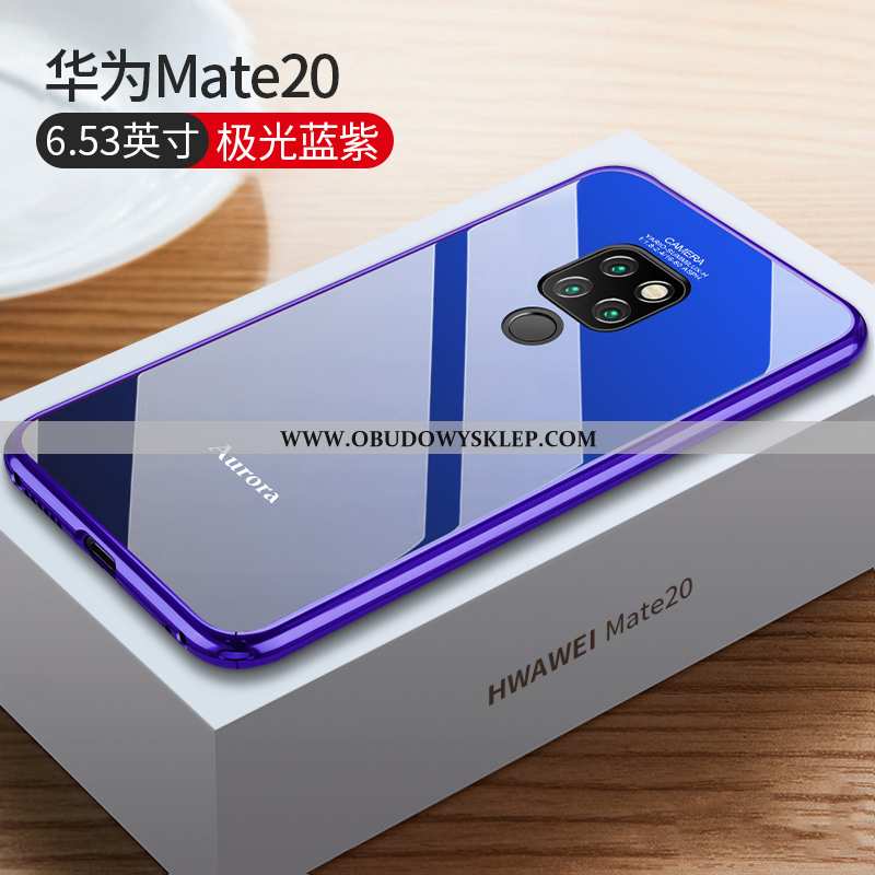 Obudowa Huawei Mate 20 Metal Telefon Komórkowy Etui, Etui Huawei Mate 20 Ochraniacz Czarny Czarna