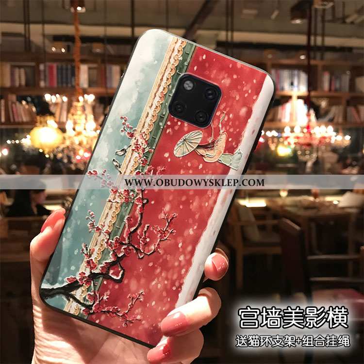 Obudowa Huawei Mate 20 Pro Ochraniacz Czerwony Futerał, Etui Huawei Mate 20 Pro Moda Trendy Czerwona