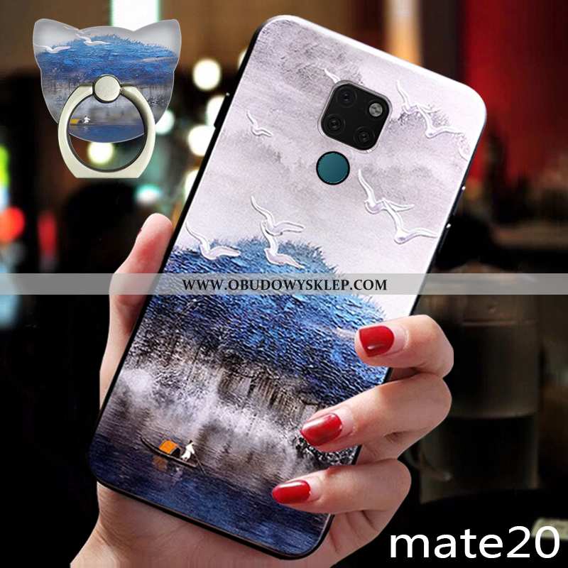 Obudowa Huawei Mate 20 Silikonowe Telefon Komórkowy Ciemno Niebieski, Etui Huawei Mate 20 Ochraniacz