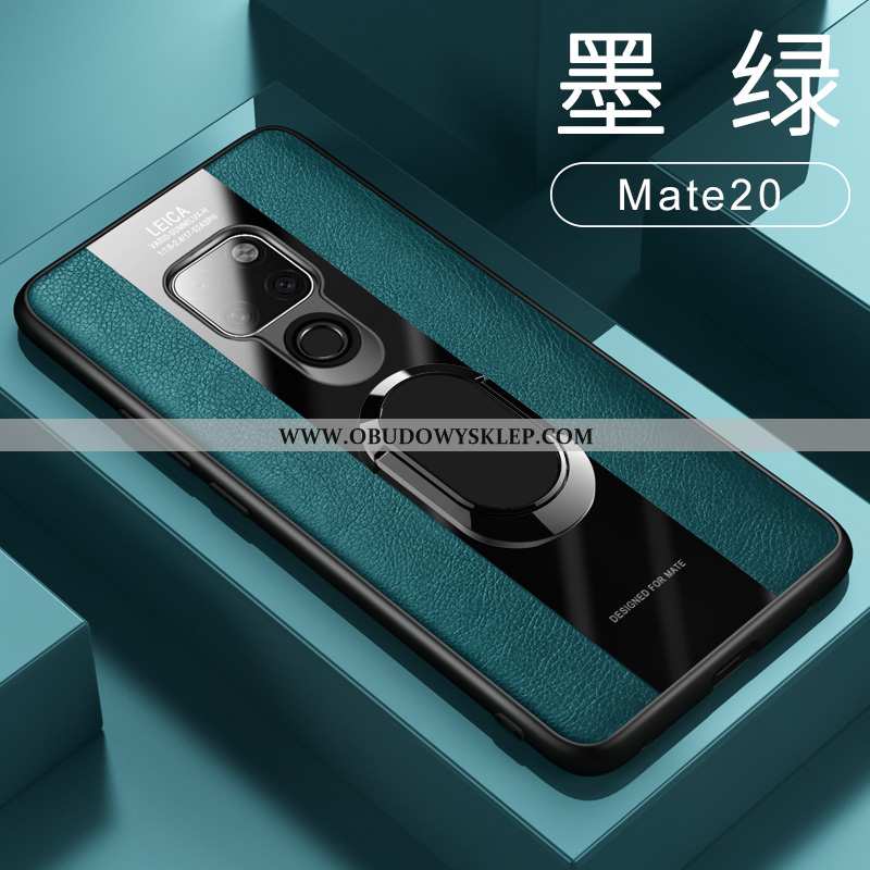 Obudowa Huawei Mate 20 Skórzane Etui Anti-fall Na Pokładzie, Huawei Mate 20 Silikonowe Ring Czerwona