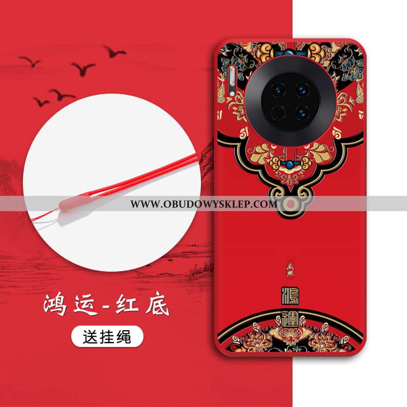 Obudowa Huawei Mate 30 Ochraniacz Miękki All Inclusive, Etui Huawei Mate 30 Relief Trendy Czerwona