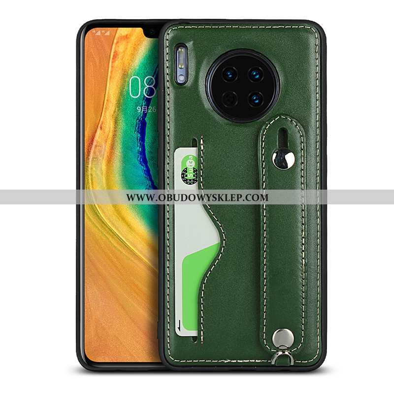 Obudowa Huawei Mate 30 Prawdziwa Skóra Futerał Karta, Etui Huawei Mate 30 Wiszące Ozdoby All Inclusi