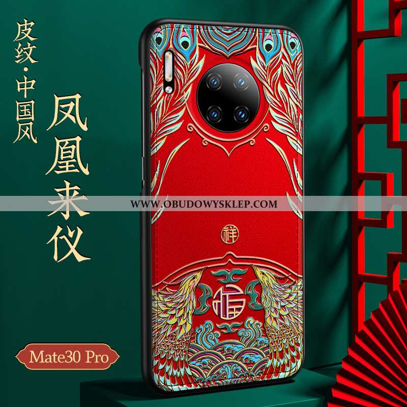 Obudowa Huawei Mate 30 Pro Kreatywne Czarny Telefon Komórkowy, Etui Huawei Mate 30 Pro Skóra Anti-fa