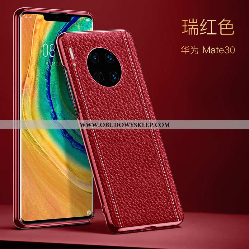 Obudowa Huawei Mate 30 Super Europa Skórzane Etui, Etui Huawei Mate 30 Cienkie All Inclusive Czarna