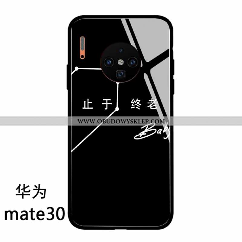 Obudowa Huawei Mate 30 Szkło Proste Zakochani, Etui Huawei Mate 30 Trendy Czerwony Netto Czarna