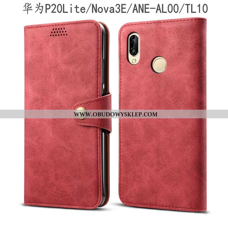 Obudowa Huawei P20 Lite Skórzane Etui Telefon Komórkowy Anti-fall, Huawei P20 Lite Ochraniacz Szary 