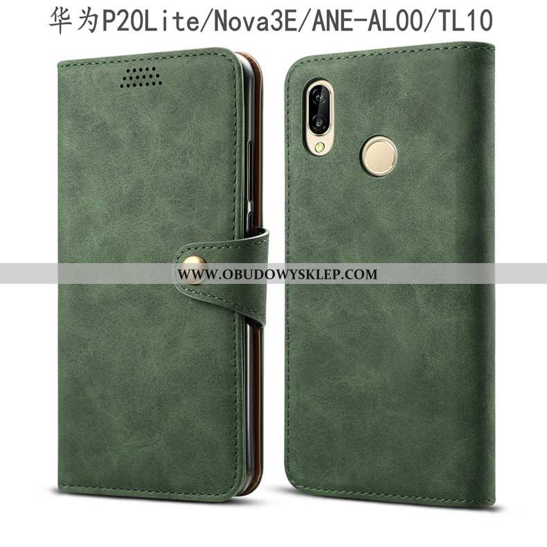 Obudowa Huawei P20 Lite Skórzane Etui Telefon Komórkowy Anti-fall, Huawei P20 Lite Ochraniacz Szary 