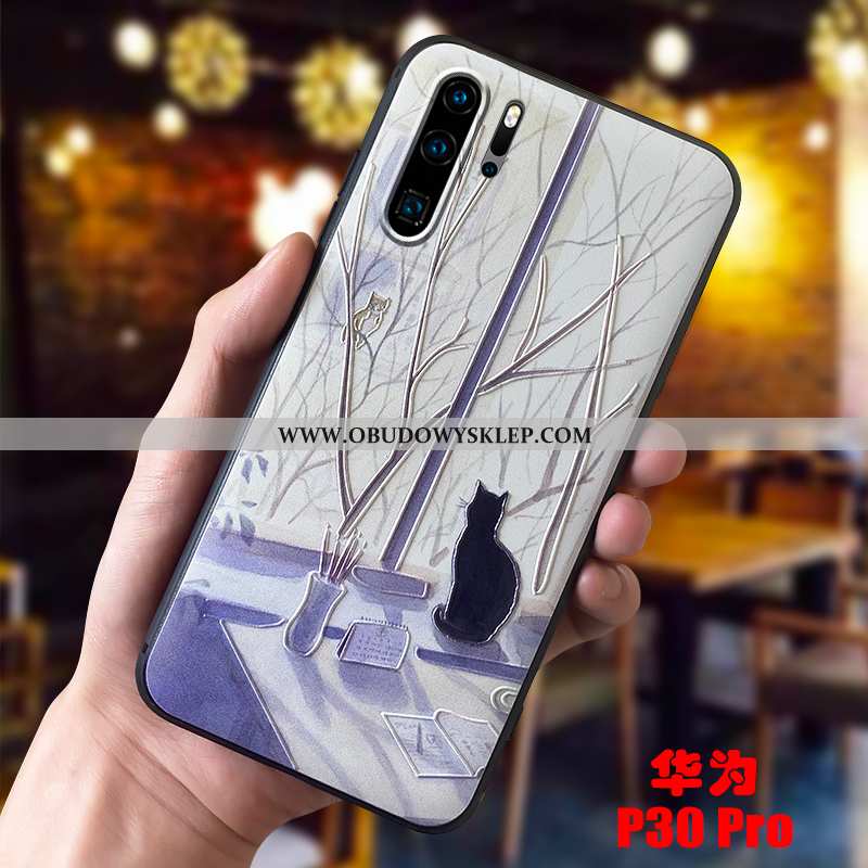 Obudowa Huawei P30 Pro Cienkie Futerał Anti-fall, Etui Huawei P30 Pro Miękki Sztuka Fioletowy