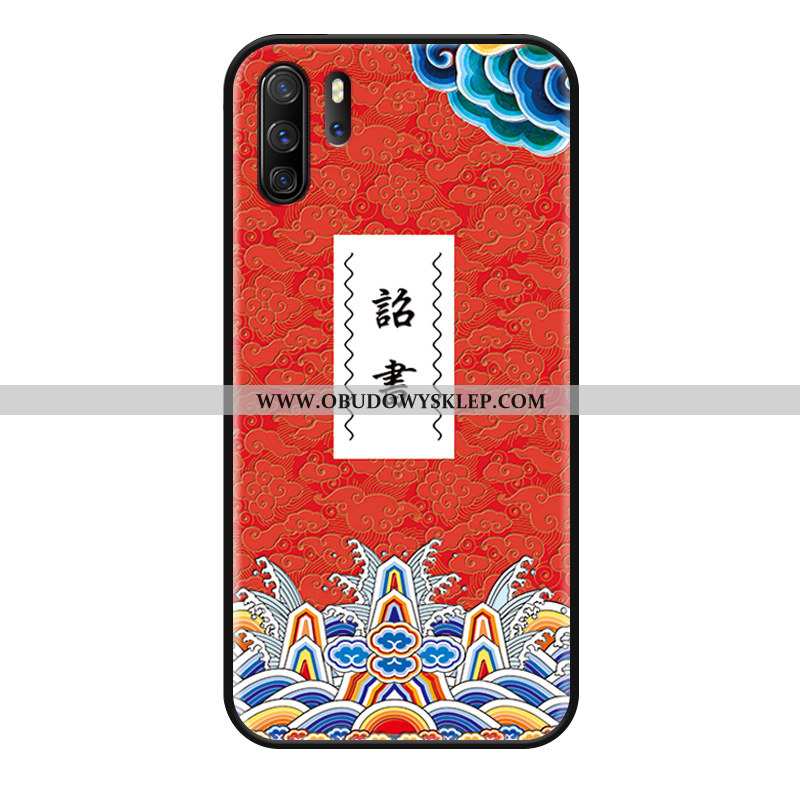 Obudowa Huawei P30 Pro Osobowość Wiszące Ozdoby Czerwony, Etui Huawei P30 Pro Relief Anti-fall Czerw