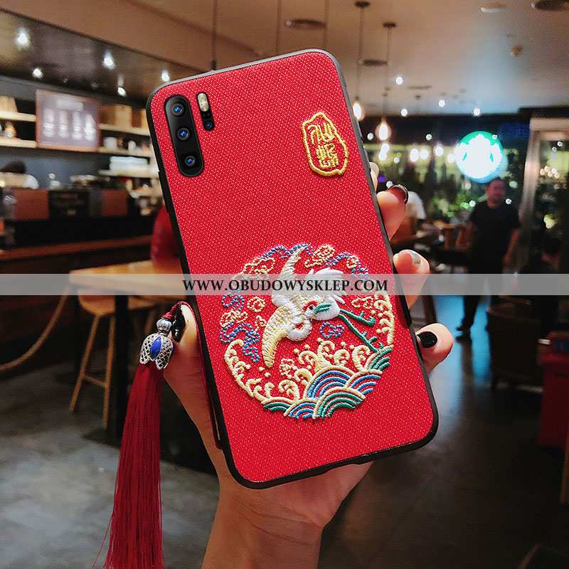 Obudowa Huawei P30 Pro Trendy Pałac Futerał, Etui Huawei P30 Pro Z Haftem Z Frędzlami Szara