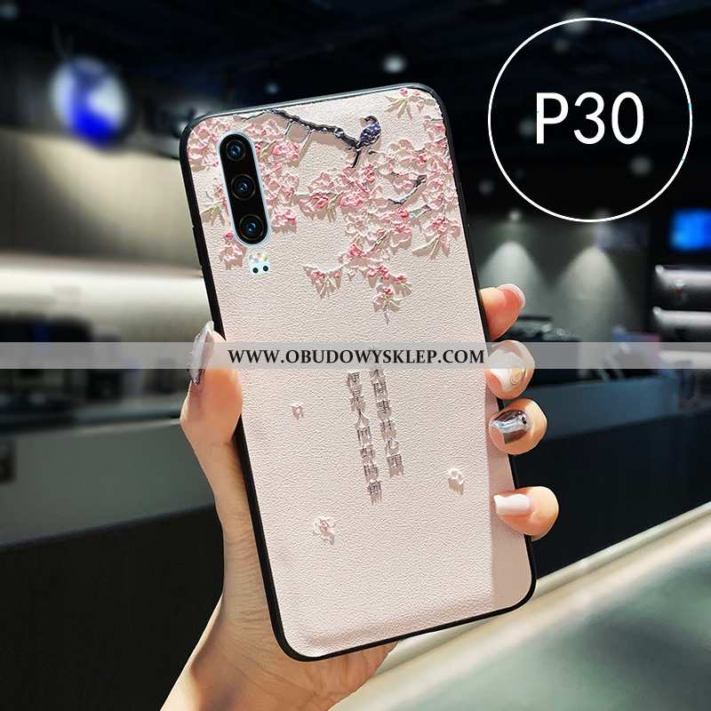 Obudowa Huawei P30 Skóra Chiński Styl Zakochani, Etui Huawei P30 Miękki Silikonowe Niebieska