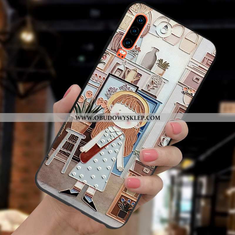 Obudowa Huawei P30 Super Moda Anti-fall, Etui Huawei P30 Cienkie Kreatywne Khaki