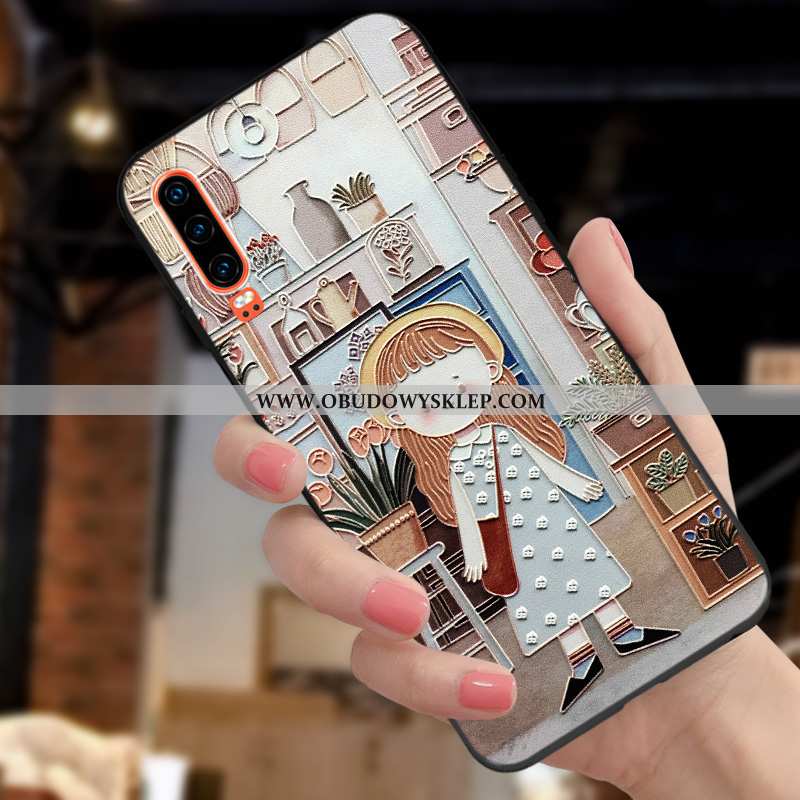 Obudowa Huawei P30 Super Moda Anti-fall, Etui Huawei P30 Cienkie Kreatywne Khaki