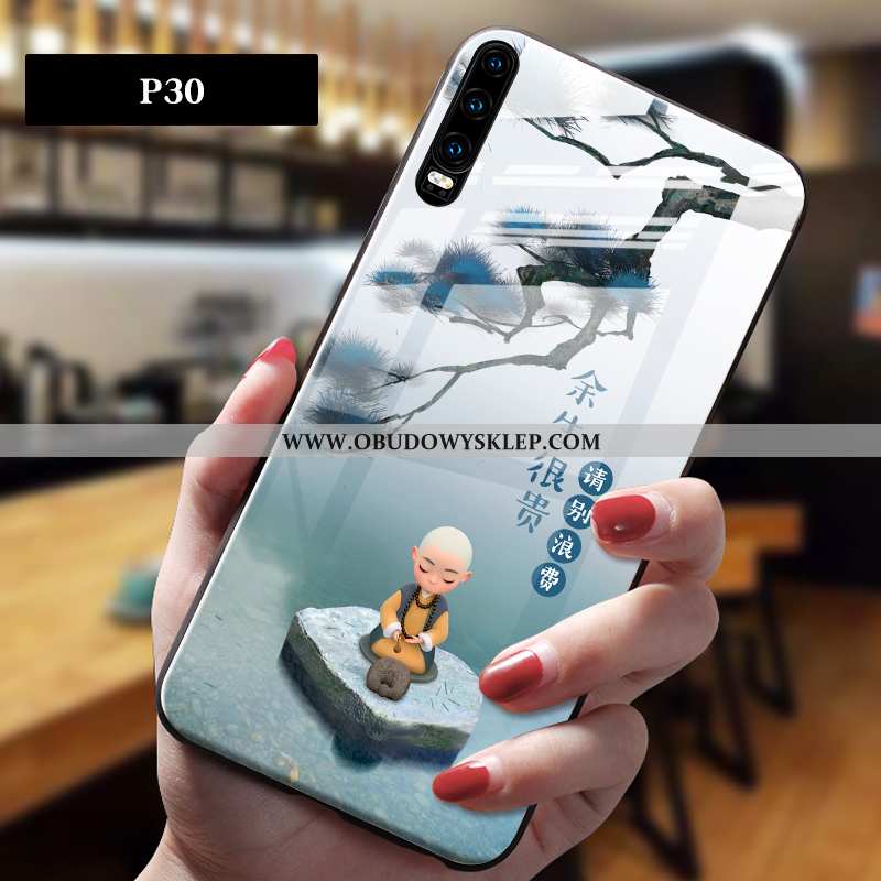 Obudowa Huawei P30 Trendy Anti-fall Piękny, Etui Huawei P30 Miękki Chiński Styl Szara