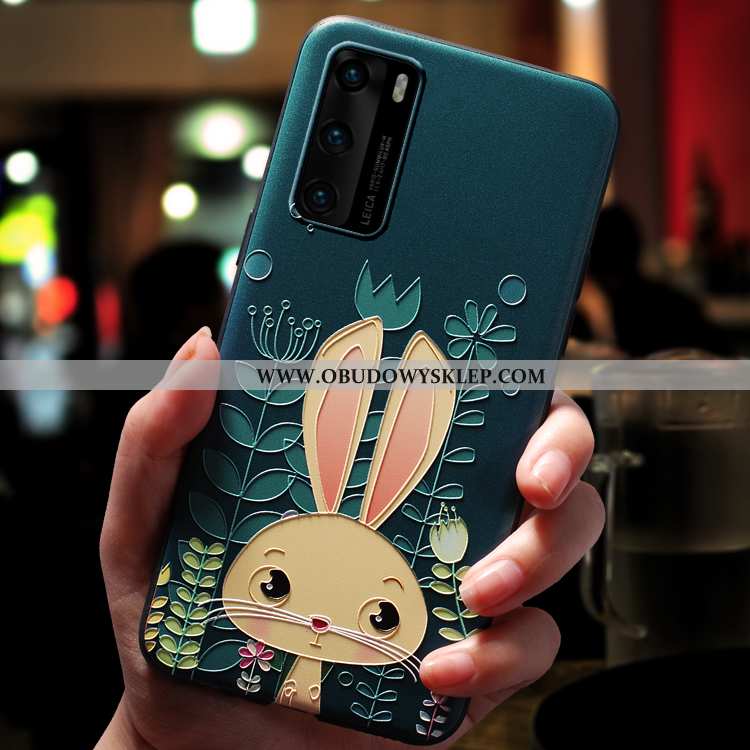 Obudowa Huawei P40 Cienkie Silikonowe Piękny, Etui Huawei P40 Miękki Ochraniacz Rozowa