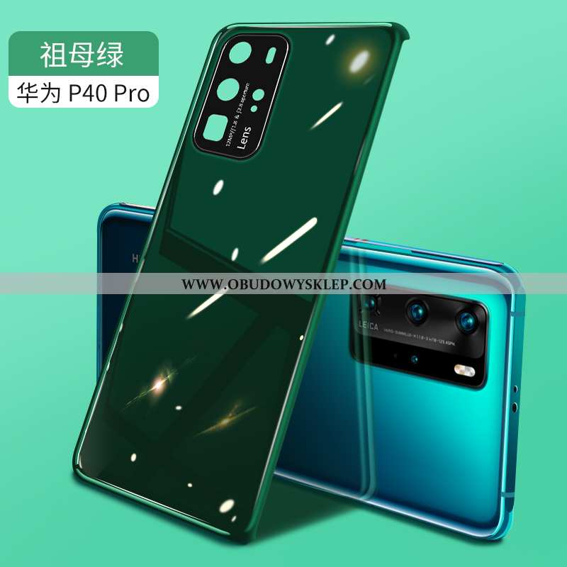 Obudowa Huawei P40 Pro Super All Inclusive Etui, Etui Huawei P40 Pro Cienkie Lustro Army Zielony