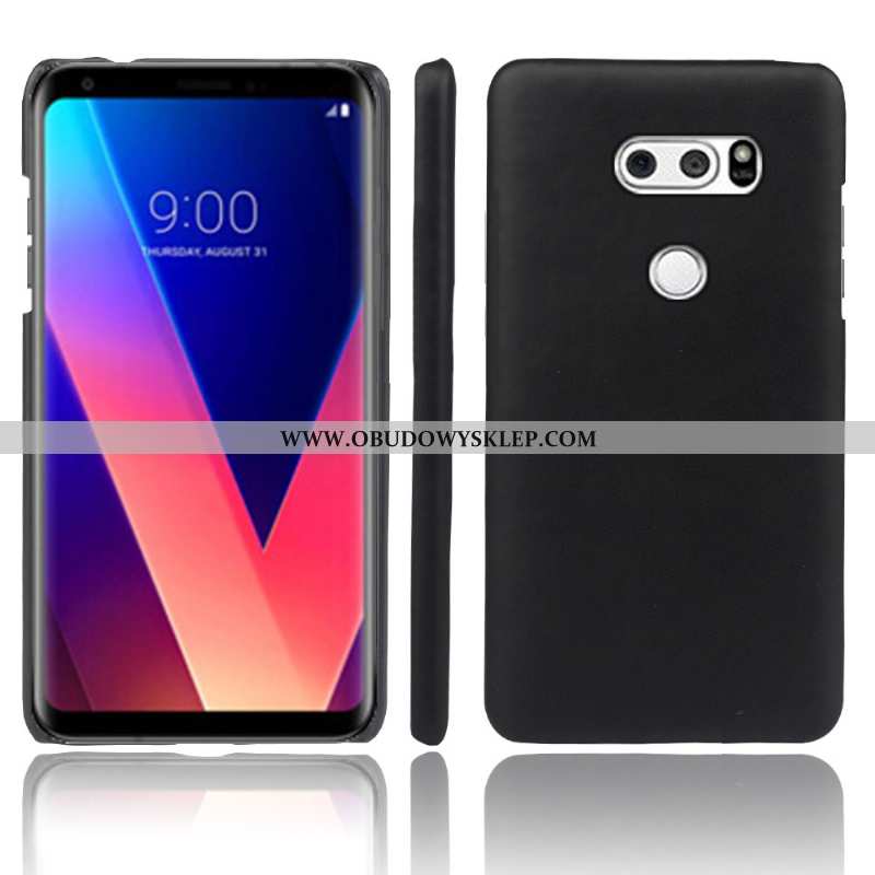 Obudowa Lg V30 Skóra Kreatywne Etui, Etui Lg V30 Ochraniacz Osobowość Czarna