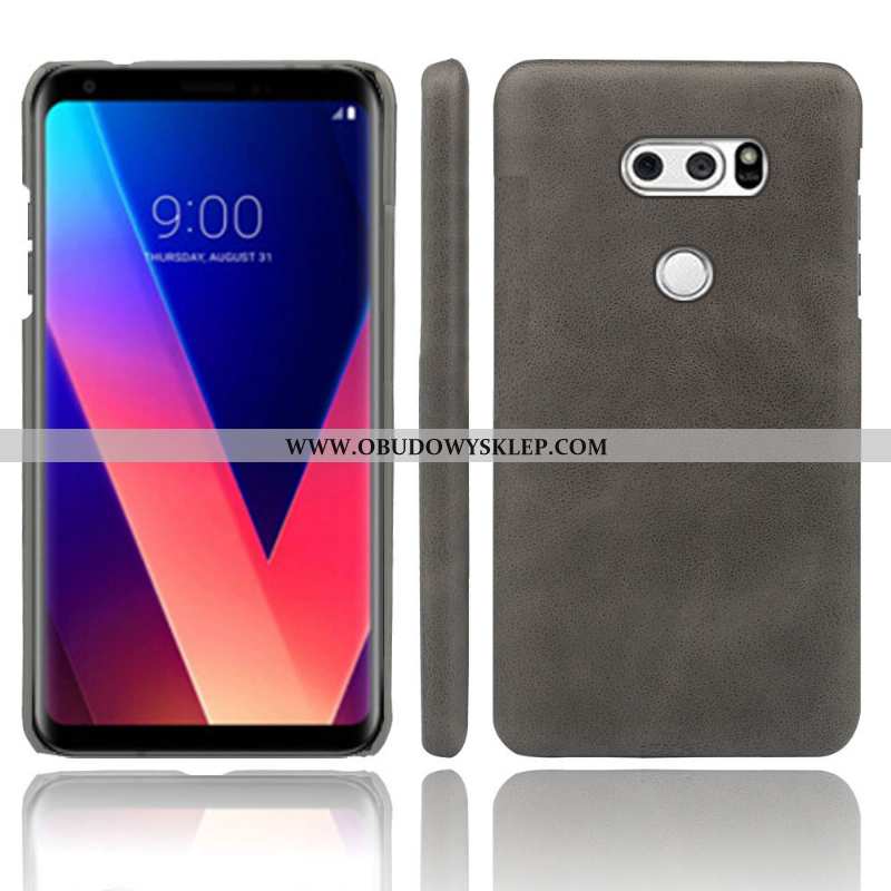 Obudowa Lg V30 Skóra Kreatywne Etui, Etui Lg V30 Ochraniacz Osobowość Czarna