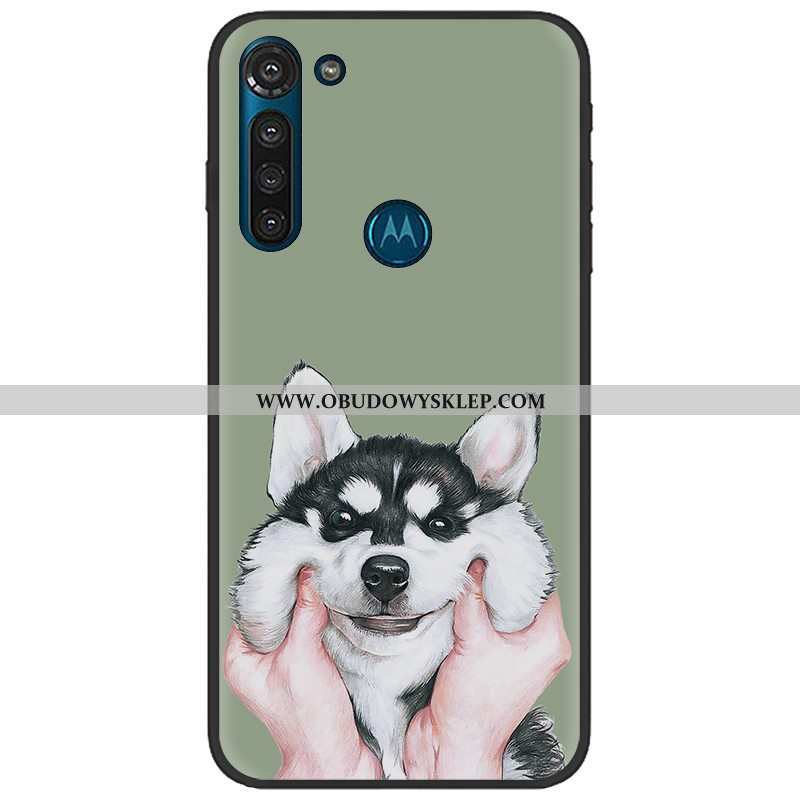 Obudowa Moto G8 Power Nubuku Kolor Czarny, Etui Moto G8 Power Trendy Płótno Rozowa