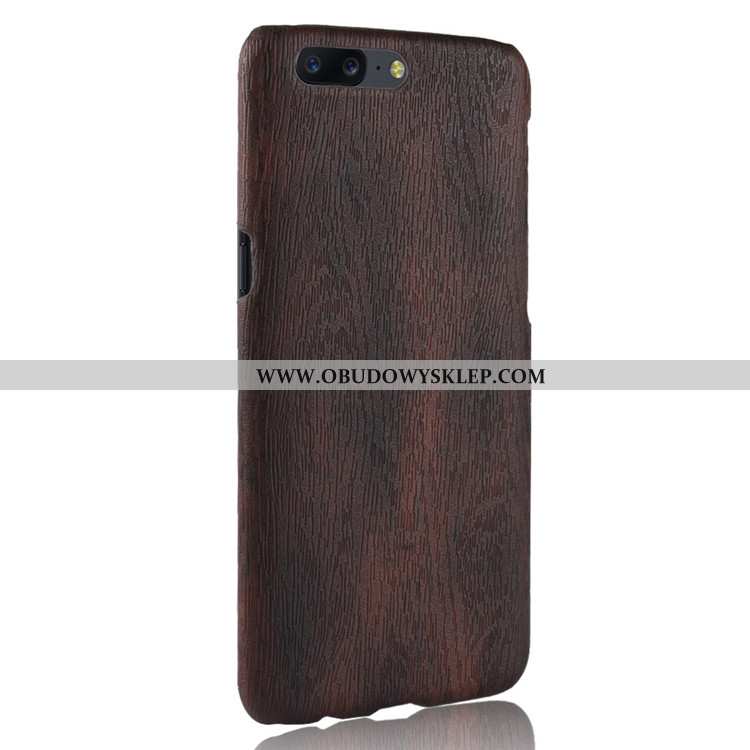 Obudowa Oneplus 5 Vintage Purpurowy Drewniany, Etui Oneplus 5 Skóra Anti-fall Fioletowy