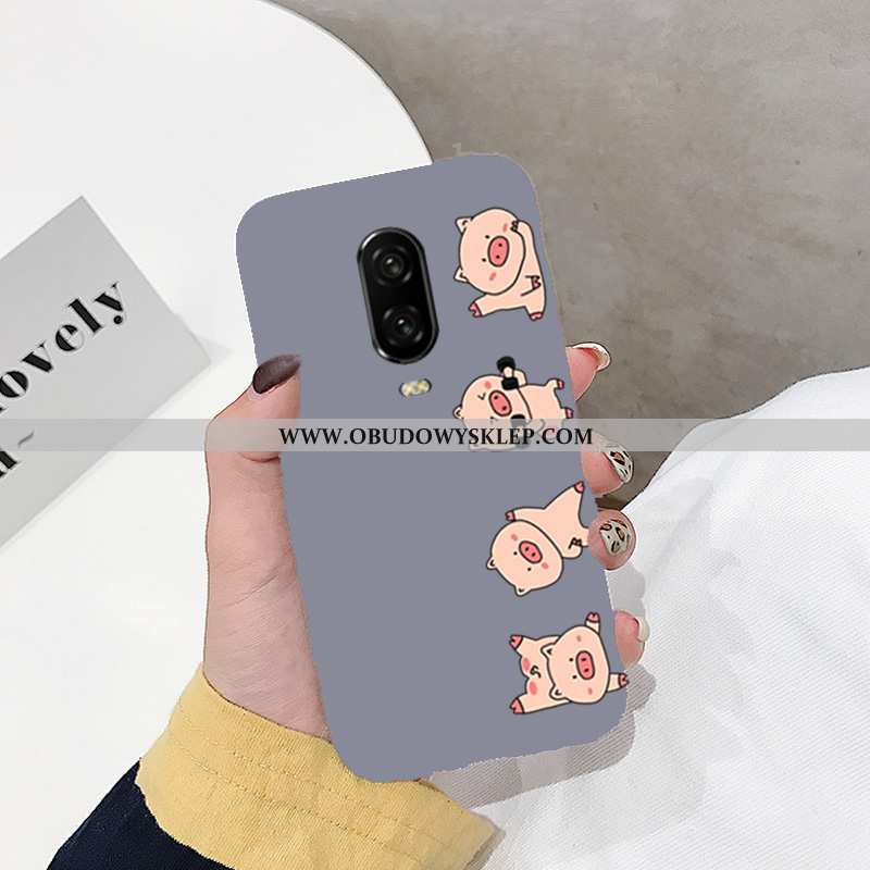 Obudowa Oneplus 6t Trendy Zakochani Futerał, Etui Oneplus 6t Super Nubuku Czerwona