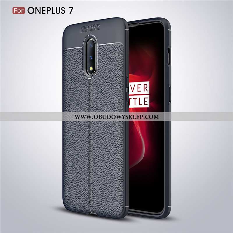 Obudowa Oneplus 7 Ochraniacz Litchi Telefon Komórkowy, Etui Oneplus 7 Skóra Wzór Czerwona