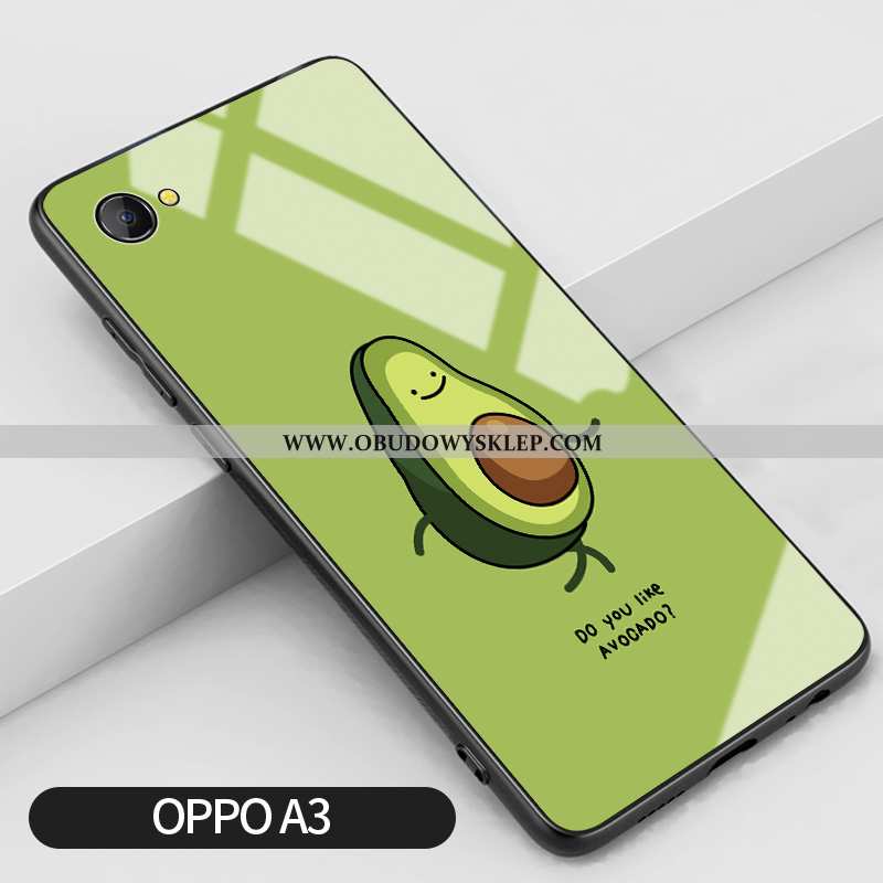 Obudowa Oppo A3 Kreskówka Zielony Anti-fall, Etui Oppo A3 Silikonowe Bydło Zielone