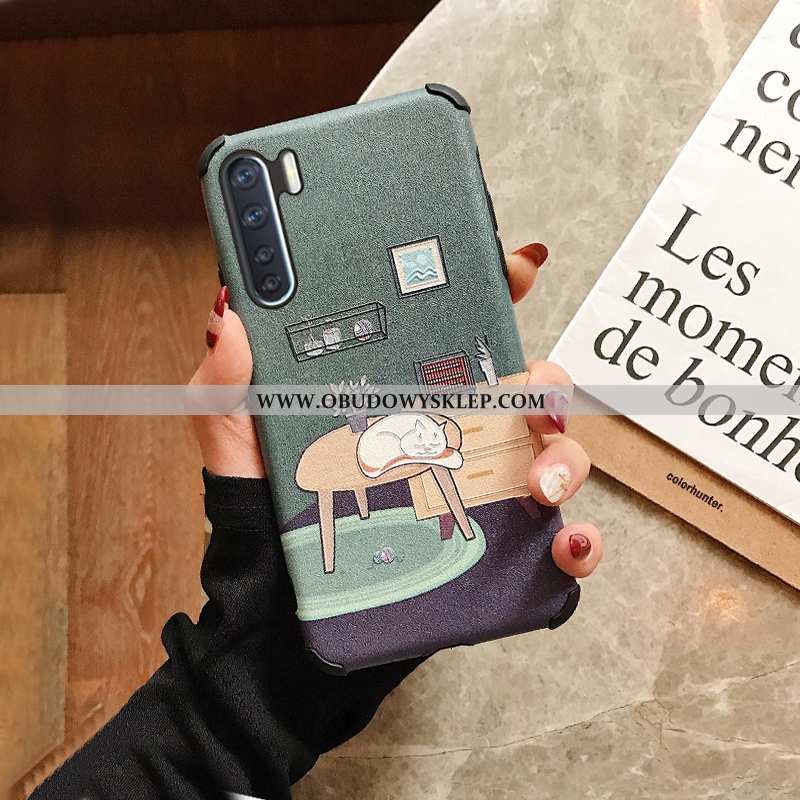 Obudowa Oppo A91 Ochraniacz Dla Grubych Trendy, Etui Oppo A91 Nubuku Anti-fall Rozowa