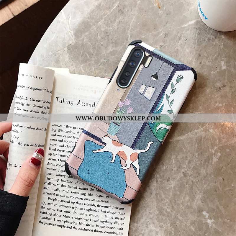 Obudowa Oppo A91 Ochraniacz Dla Grubych Trendy, Etui Oppo A91 Nubuku Anti-fall Rozowa