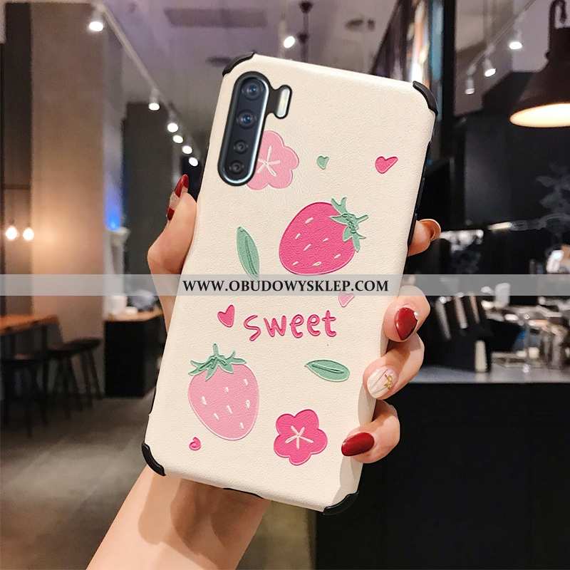 Obudowa Oppo A91 Ochraniacz Dla Grubych Trendy, Etui Oppo A91 Nubuku Anti-fall Rozowa