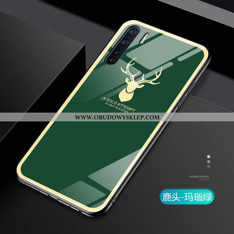 Obudowa Oppo A91 Trendy Telefon Komórkowy Proste, Etui Oppo A91 Cienkie All Inclusive Czerwona