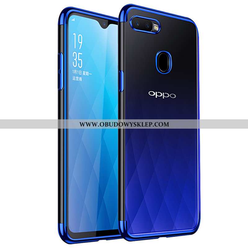 Obudowa Oppo Ax7 Miękki Niebieski All Inclusive, Etui Oppo Ax7 Silikonowe Ochraniacz Niebieska