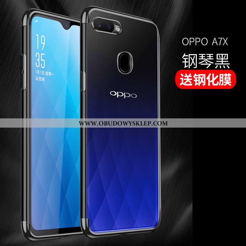 Obudowa Oppo Ax7 Miękki Niebieski All Inclusive, Etui Oppo Ax7 Silikonowe Ochraniacz Niebieska