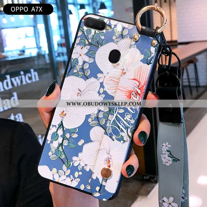 Obudowa Oppo Ax7 Moda Trendy Relief, Etui Oppo Ax7 Kreatywne Zielony Zielone