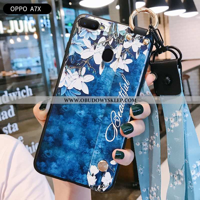 Obudowa Oppo Ax7 Moda Trendy Relief, Etui Oppo Ax7 Kreatywne Zielony Zielone