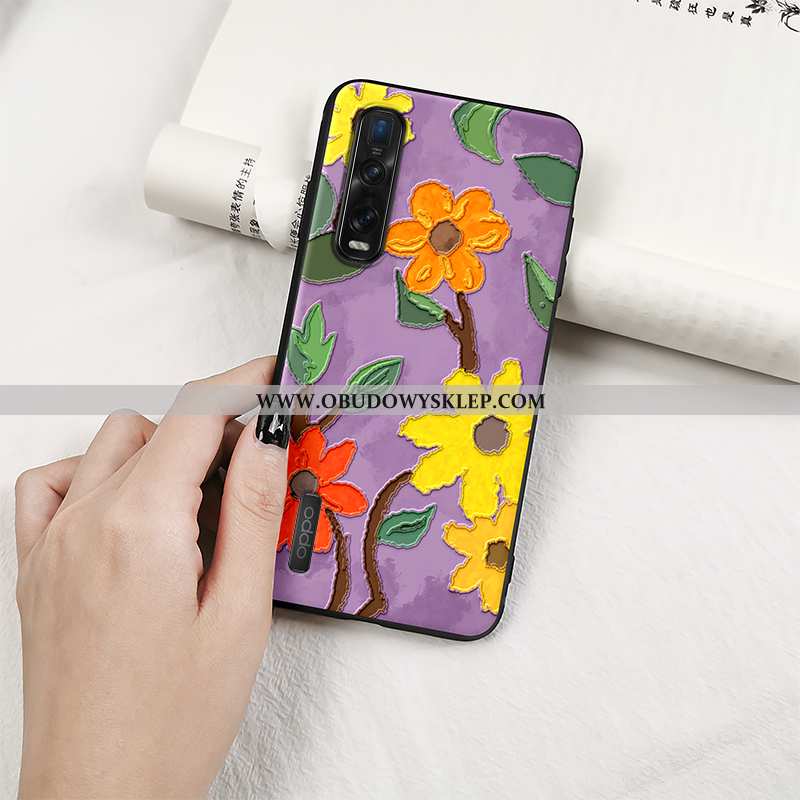 Obudowa Oppo Find X2 Pro Silikonowe Anti-fall Relief, Etui Oppo Find X2 Pro Ochraniacz Czerwony Nett