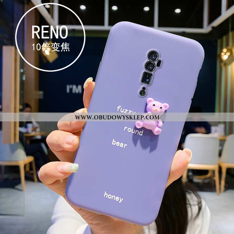 Obudowa Oppo Reno 10x Zoom Miękki Znieść Piękny, Etui Oppo Reno 10x Zoom Silikonowe Żywica Fioletowy