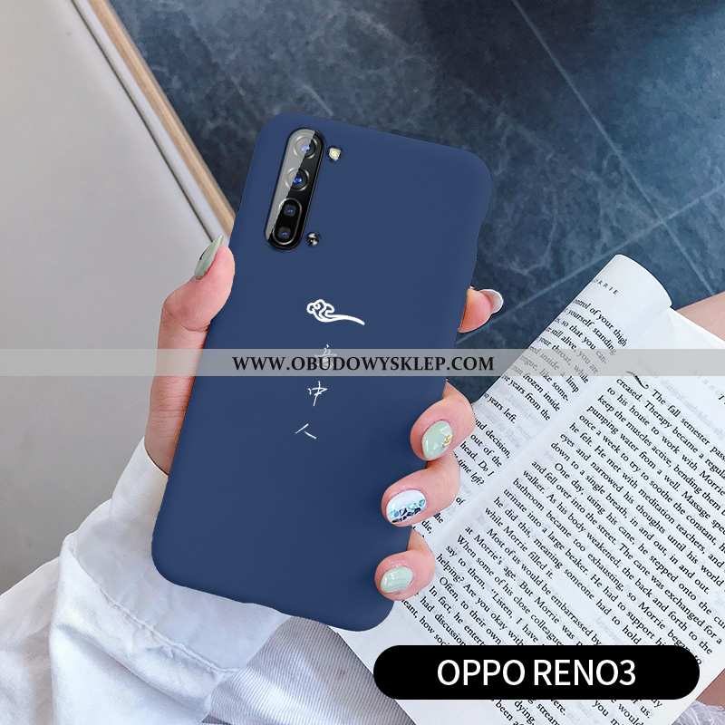 Obudowa Oppo Reno 3 Ochraniacz Silikonowe Zakochani, Etui Oppo Reno 3 Osobowość All Inclusive Niebie