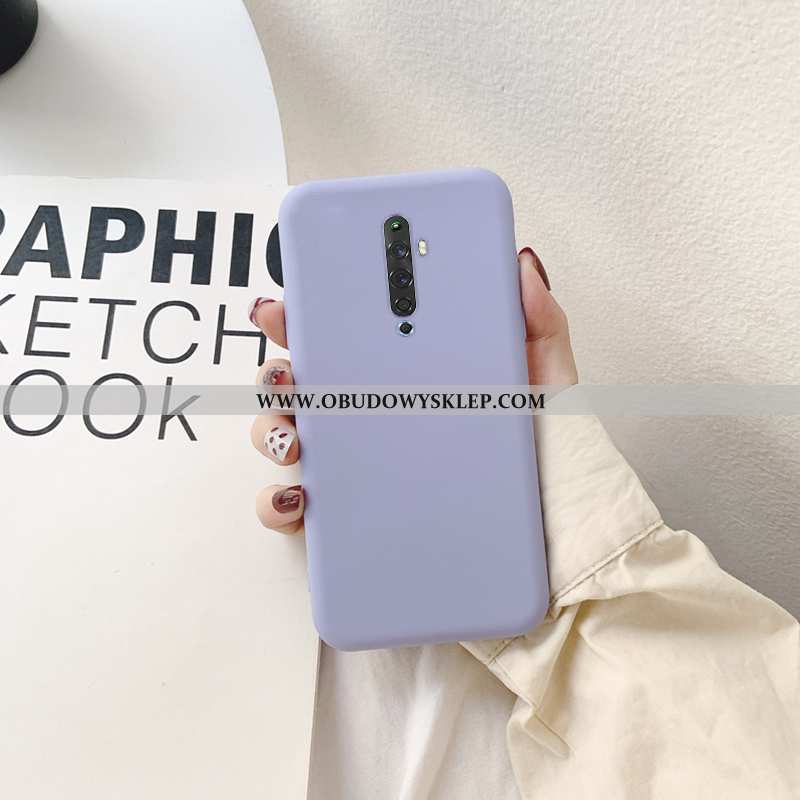 Obudowa Oppo Reno2 Silikonowe Purpurowy Futerał, Etui Oppo Reno2 Telefon Komórkowy Anti-fall Fioleto