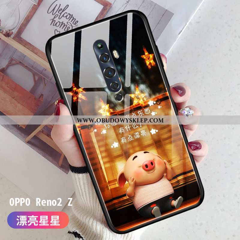 Obudowa Oppo Reno2 Z Osobowość Anti-fall Cienkie, Etui Oppo Reno2 Z Kreatywne Zakochani Zielone