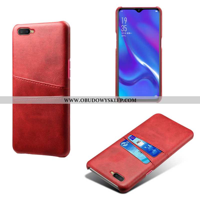 Obudowa Oppo Rx17 Neo Skóra Etui Skórzane Etui, Oppo Rx17 Neo Ochraniacz Jakość Szara