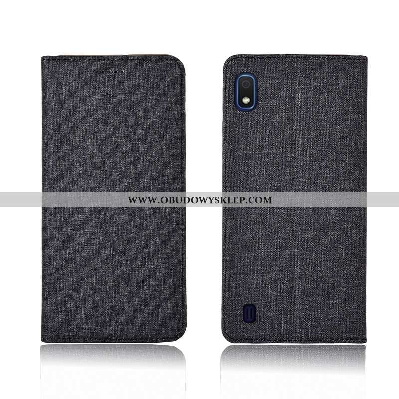 Obudowa Samsung Galaxy A10 Skórzane Etui Ochraniacz Klapa, Samsung Galaxy A10 Nubuku Niebieski Niebi