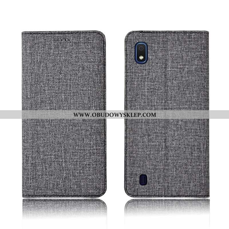 Obudowa Samsung Galaxy A10 Skórzane Etui Ochraniacz Klapa, Samsung Galaxy A10 Nubuku Niebieski Niebi