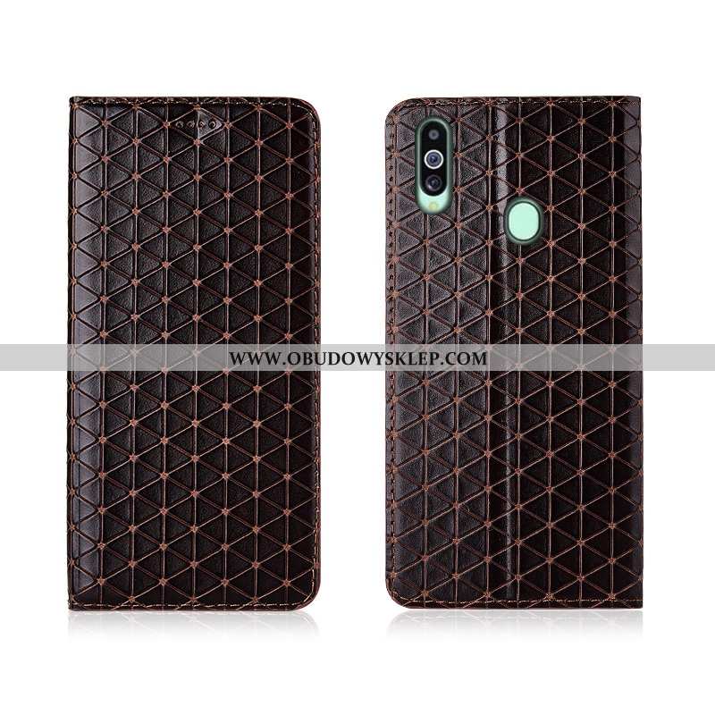 Obudowa Samsung Galaxy A20s Skórzane Etui Trendy Miękki, Samsung Galaxy A20s Nubuku Ochraniacz Czarn