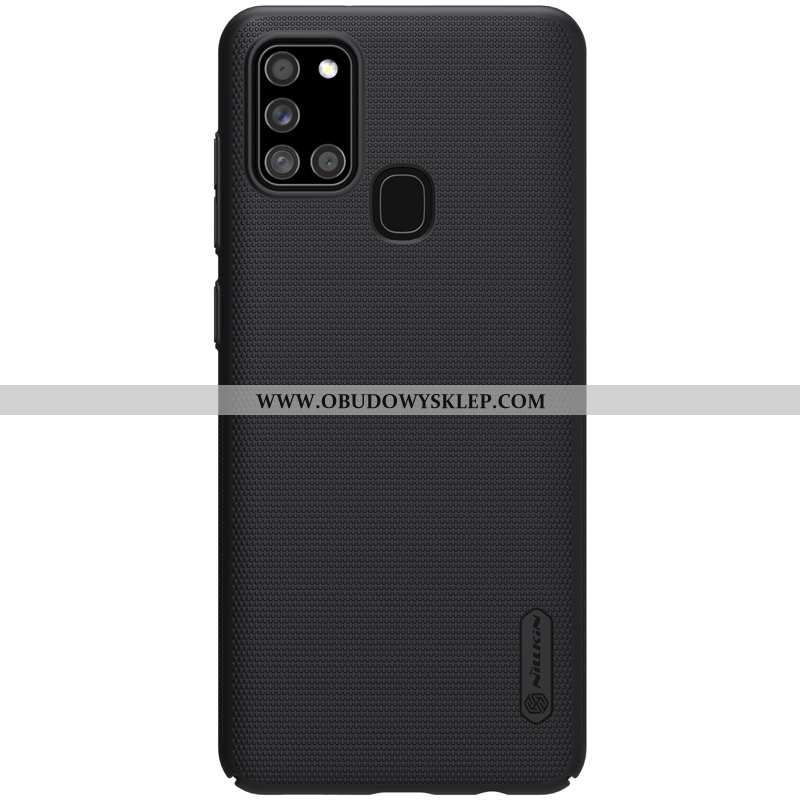 Obudowa Samsung Galaxy A21s Cienkie Etui Nubuku, Samsung Galaxy A21s Ochraniacz Gwiazda Niebieska