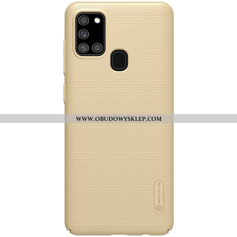 Obudowa Samsung Galaxy A21s Cienkie Etui Nubuku, Samsung Galaxy A21s Ochraniacz Gwiazda Niebieska