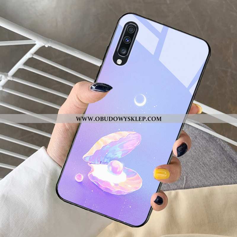 Obudowa Samsung Galaxy A30s Szkło Etui Fantazja, Samsung Galaxy A30s Kreskówka Mały Niebieska